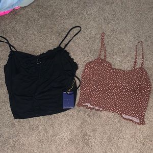 Womens cropped tanks